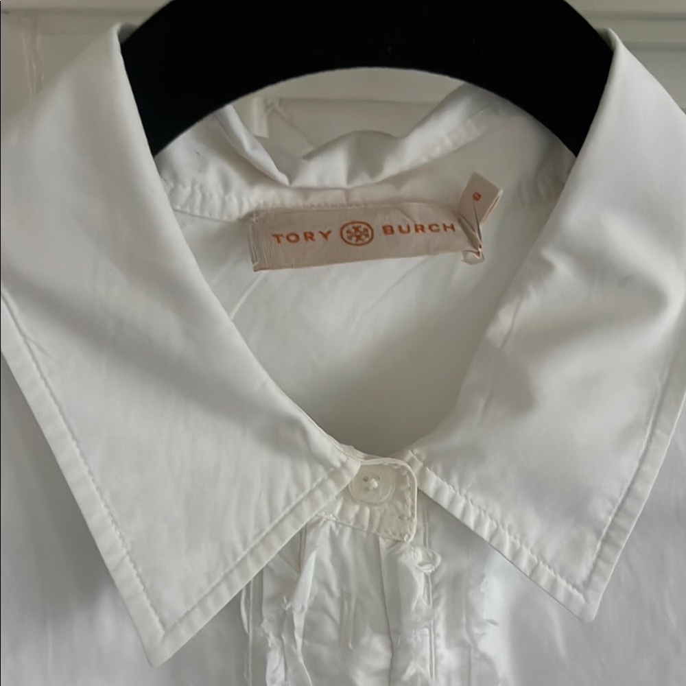 Tory Burch White Midi Dress
